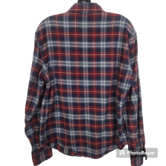 Vince Mens Long Sleeve Plaid Pattern Button Down Shirt Size Medium - Picture 2 of 6